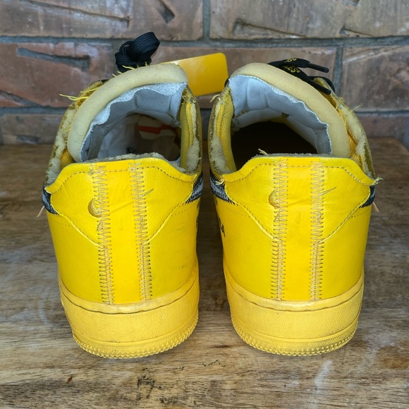 Nike Air  Force 1 Yellow Size 12 - Picture 7 of 10